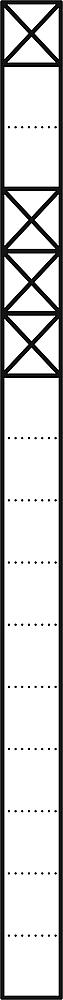 SIEDLE Kommunikations-Säule alu freisteh KS 616-1/3 SM si 4mod 211x1644x130mm