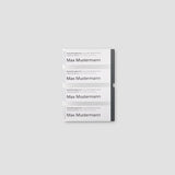 SIEDLE Namensschild Kst Türstat gr TM 612-4, BTM 650-04 DG