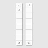 SIEDLE Schriftband ws HTC 811-..., HT/HTV 840-...