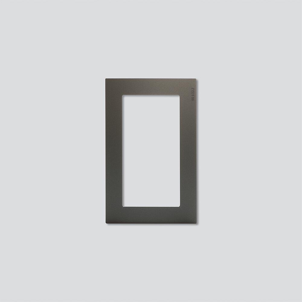 SIEDLE Putzblende 2f AP dgr Alu Vario VA/NB 611-2/1-0 DG 170x270x2mm