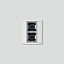 SIEDLE Display 2f AP ws Alu KSA 602-0 W 200x231x45,3mm