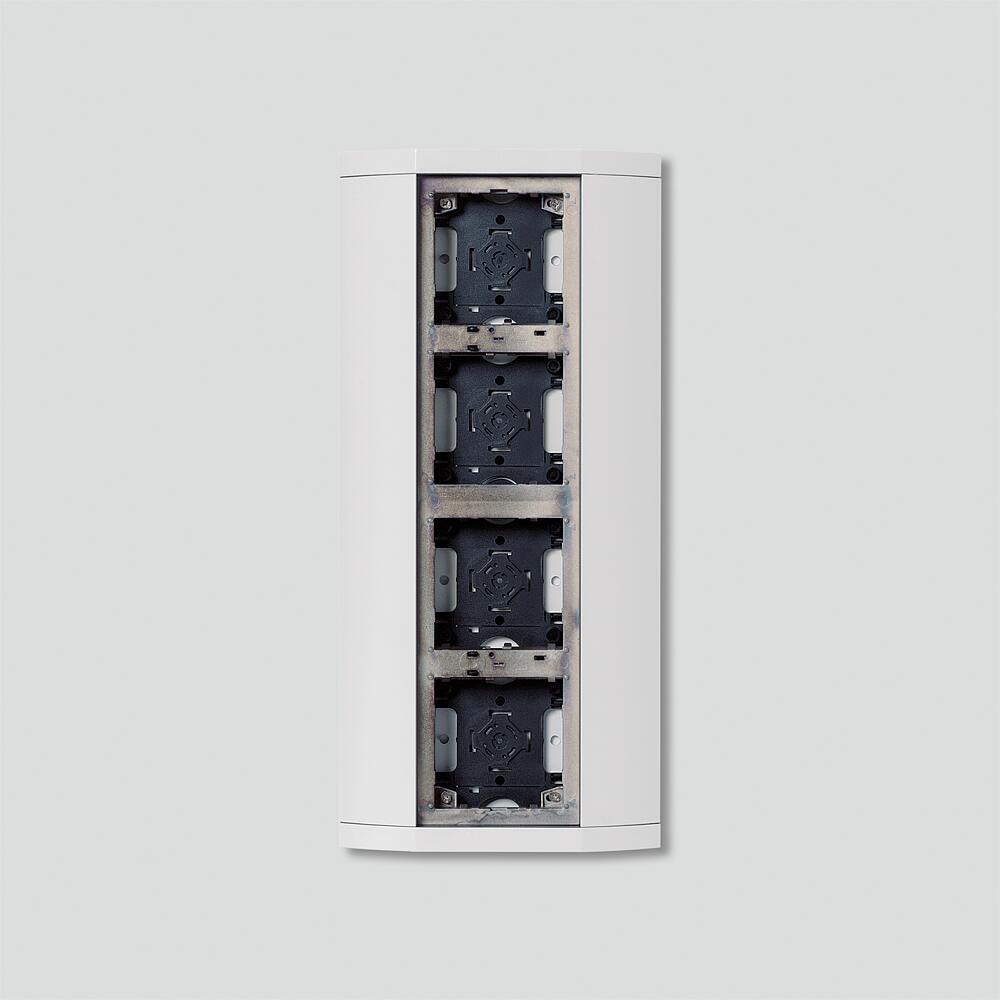 SIEDLE Display 4f AP ws Alu KSA 604-0 W 200x431x45,3mm
