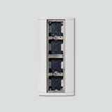 SIEDLE Display 4f AP ws Alu KSA 604-0 W 200x431x45,3mm