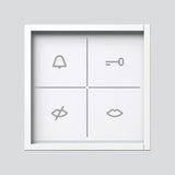 SIEDLE Infomodul ws 99x99x26mm ZAM 670-0 W