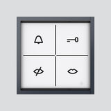 SIEDLE Rufdisplaymodul Bus anthgr ZAM 670-0 AG 99x99x26mm