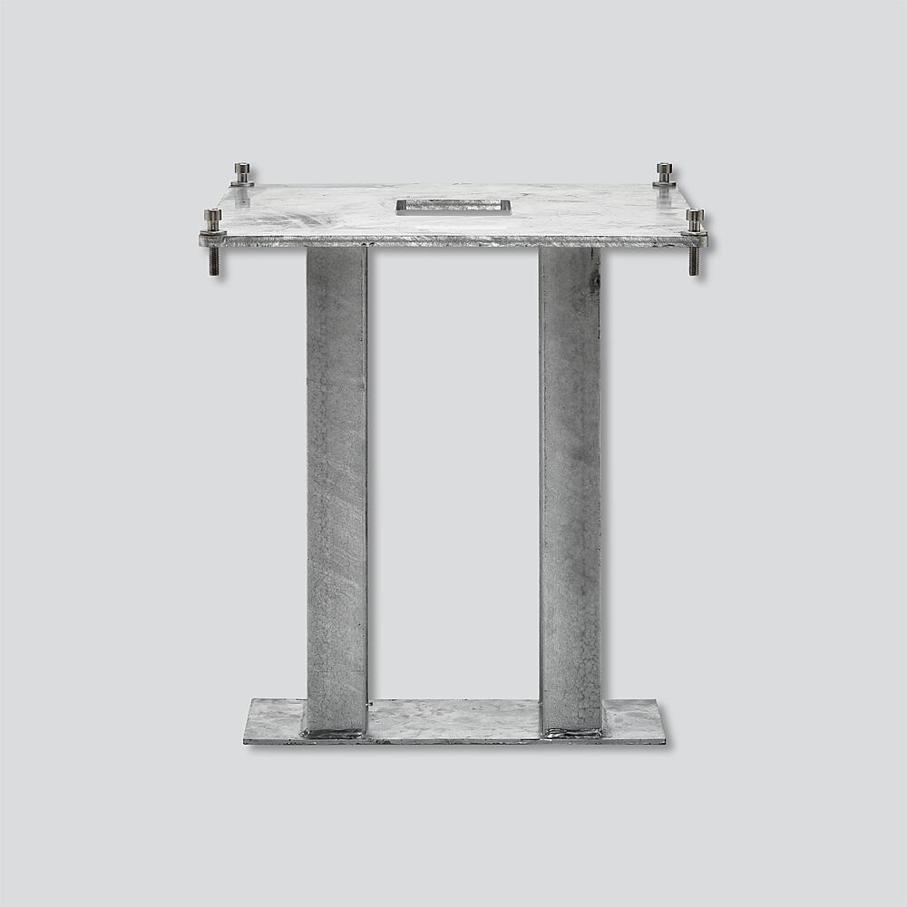 SIEDLE Briefkastenfuß Rechteck VA edst ZE/STL 462 x 462 500mm