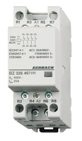 Installationsschütz 25A, 4Ö, 230VACDC 2TE