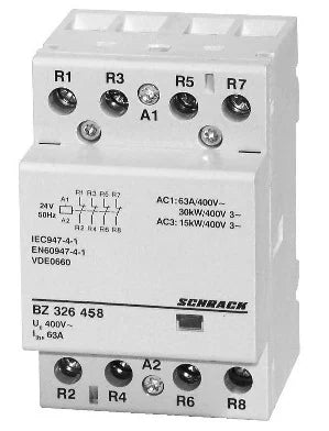 Installationsschütz 63A, 4Ö, 24VAC 3TE