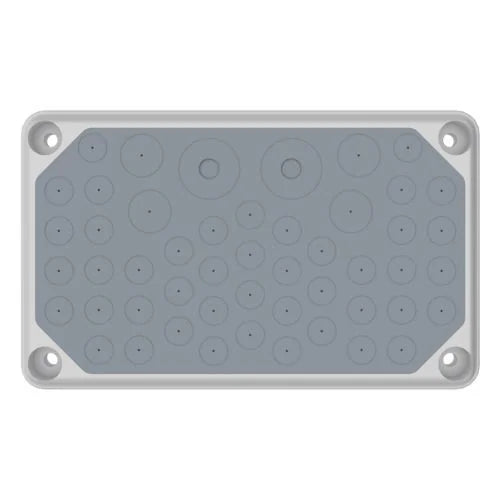 Isolierstoff-Flansch, IP55, 44xØ3-14, 3xØ3-21, 2xØ3-30mm
