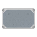 Isolierstoff.Flansch, IP55, 7xØ3-20, 4xØ3-32, 3xØ3-50mm