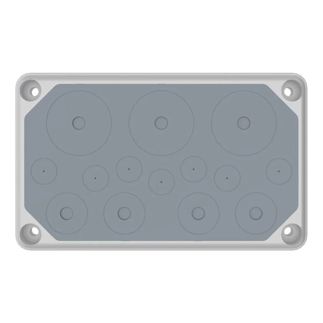 Isolierstoff.Flansch, IP55, 7xØ3-20, 4xØ3-32, 3xØ3-50mm