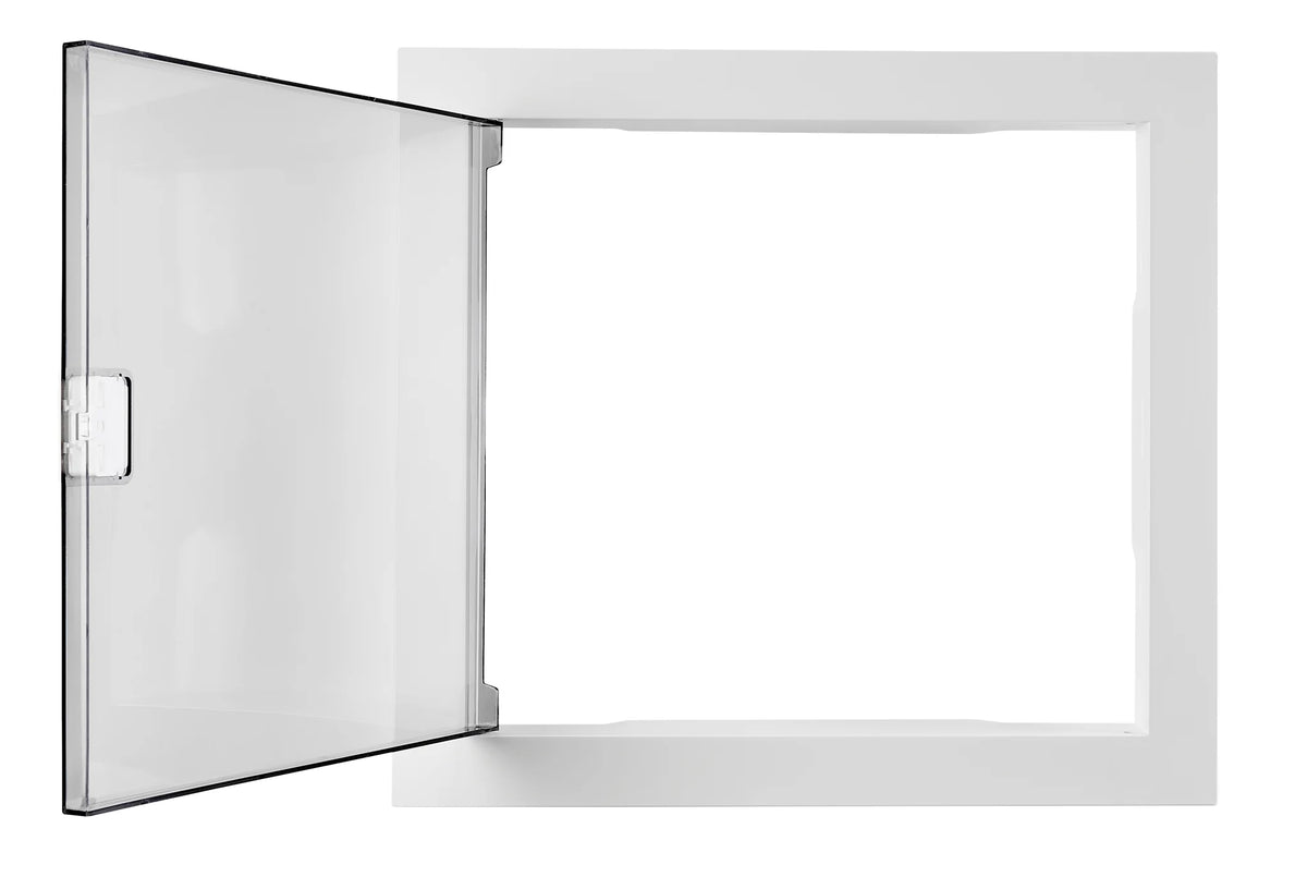 Kunststoffrahmen für BK085, 1-reihig, IP40, transparente Tür