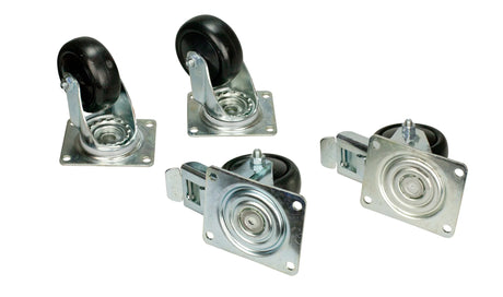 Laufrollenset (2 mit, 2 ohne Bremse) für DS, DSZ, DSI