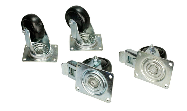 Laufrollenset (2 mit, 2 ohne Bremse) für DS, DSZ, DSI