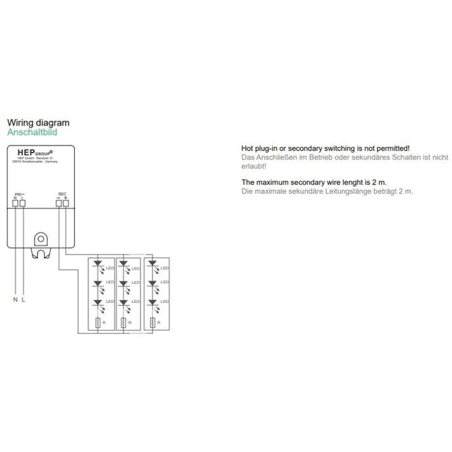 LED-Netzteil CC 6W 250mA 24V