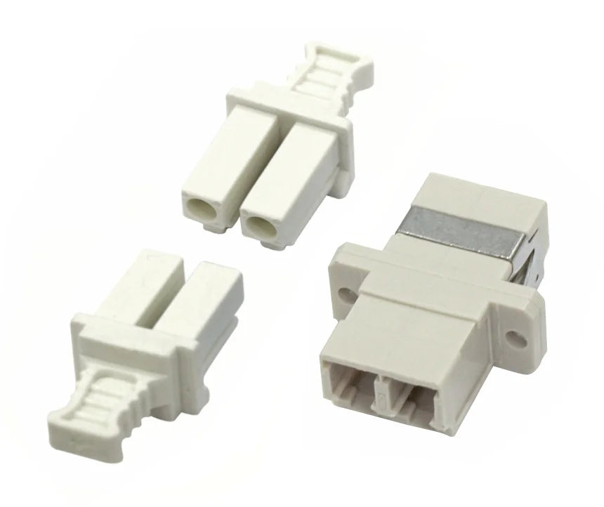 LWL Kupplung LC-Duplex,Kunststoff,Multimode,phbr,Flansch, gr