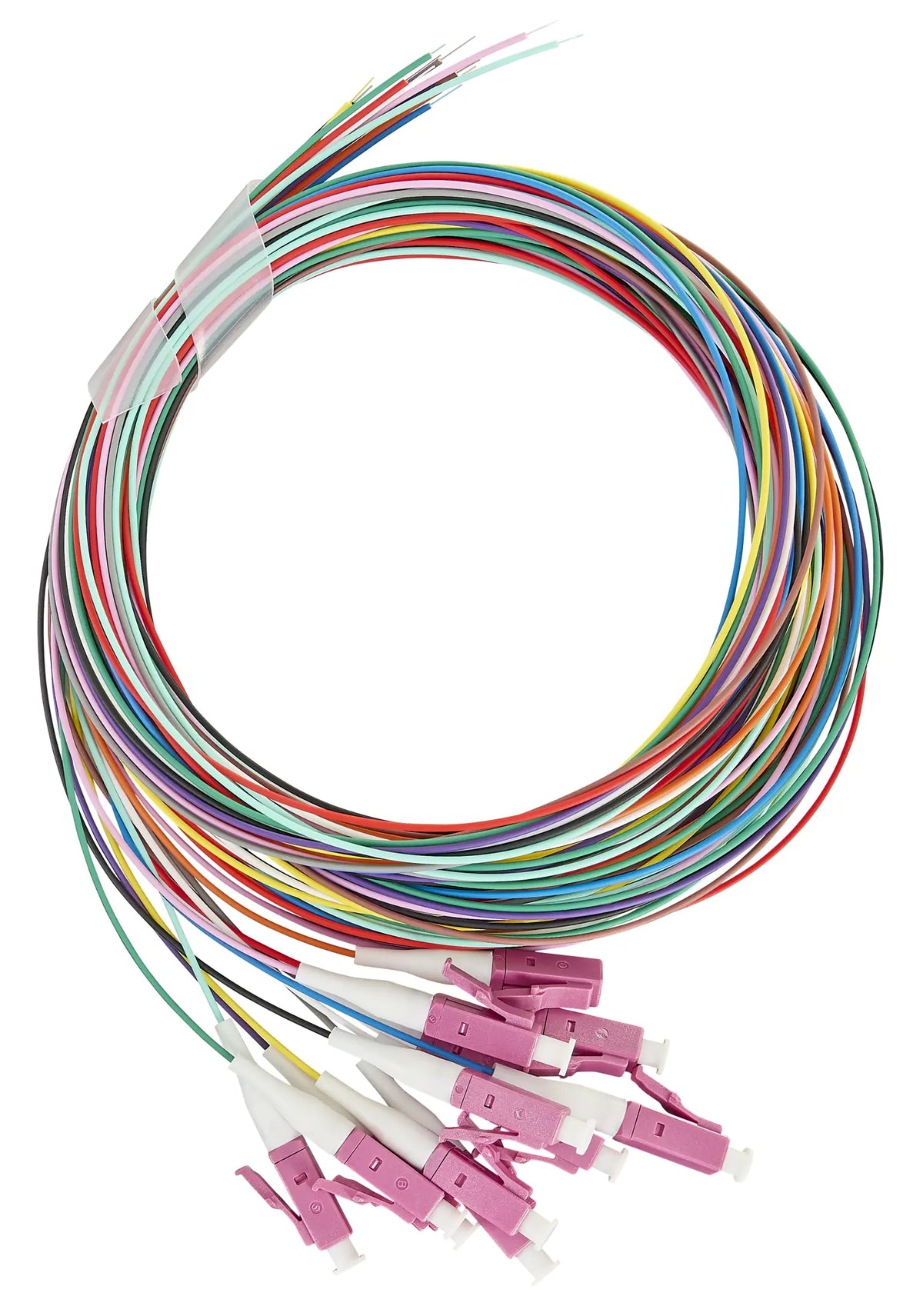 LWL Pigtail LC, 50/125µm OM4, 2,0m, Easy Strip, 12Stk