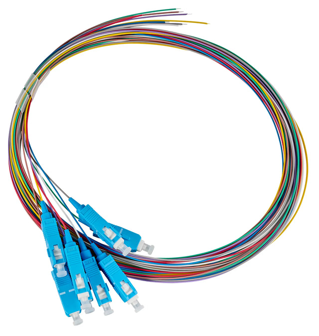 LWL Pigtail SC, 9/125µm OS2, 2,0m, Easy Strip, 8Stk