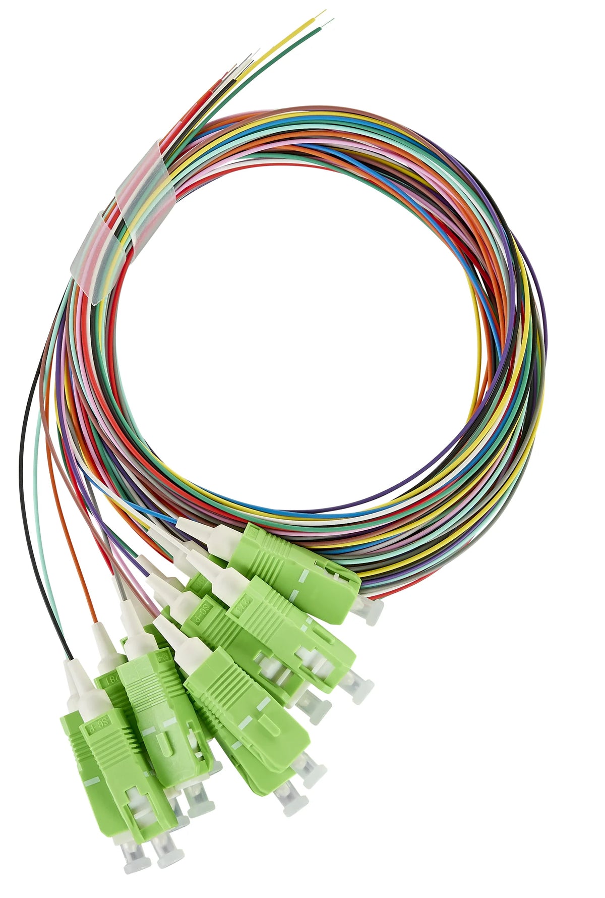 LWL Pigtail SC/APC, 9/125µm OS2, 2,0m, Easy Strip, 12Stk