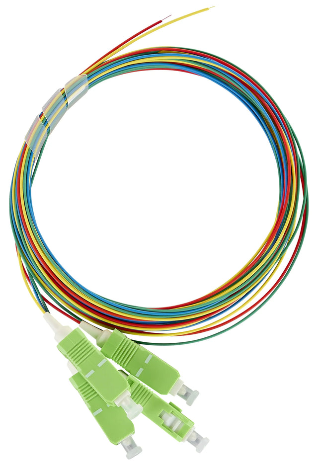 LWL Pigtail SC/APC, 9/125µm OS2, 2,0m, Easy Strip, 4Stk