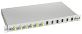 LWL Spleißbox, 12Fasern, LC 50/125µm OM5, 19", 1HE, Klasse C