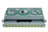 LWL Spleißbox, 16Fasern, FC, 9/125µm OS2, 19", 1HE