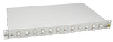 LWL Spleißbox, 16Fasern, ST 50/125µm OM3, 19", 1HE, Klasse C