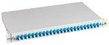 LWL Spleißbox, 48Fasern, LC 9/125µm OS2, 19", 1HE, Klasse C