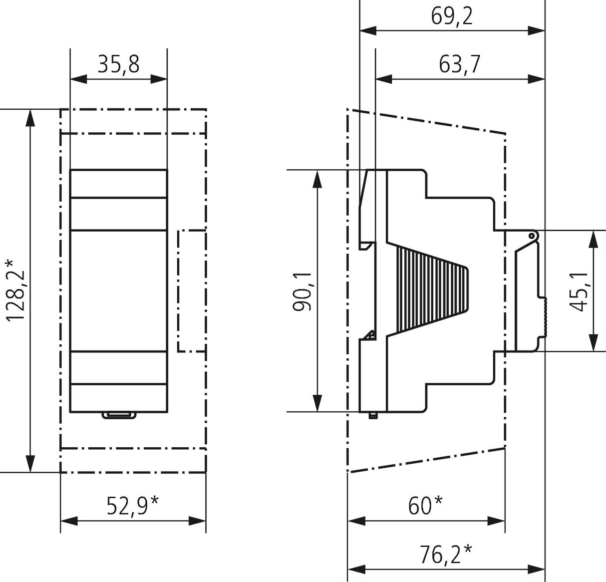 THEBEN Schaltuhr digi 12-24VUC 1kan 2TE SELEKTA 170 top3 12-24 V 87660h REG
