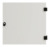 Metall-Tür voll für DW-Schrank 4HE, B=600, RAL7035
