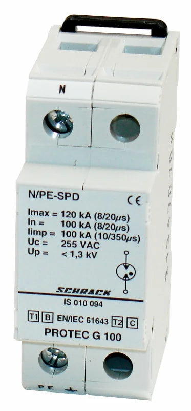 N/PE Summenableiter 100kA, G100, Ableiterklasse T1/B