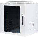 Netzwerk-Wandschrank IP55 Indoor, B600 H663 T450mm, 19" 12HE