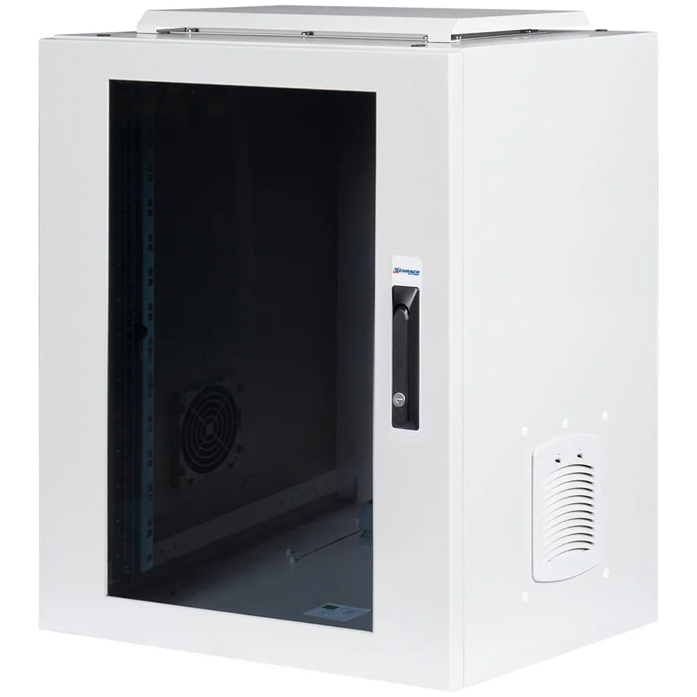Netzwerk-Wandschrank IP55 Indoor, B600 H841 T600mm, 19" 16HE