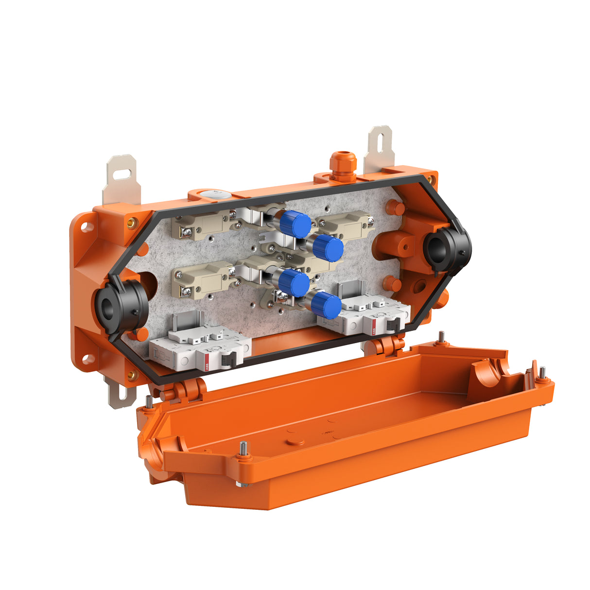 SPELSBERG Abzweigdose Klemme IP66 16qmm WKE Rapid-Box HT 2x3 16² 2F 447x190x105m