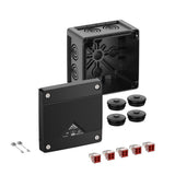 SPELSBERG Abzweigkasten 102x102mm Kst sw Abox Pro 040-4²/sw IP66/IP67/IP69 IK09