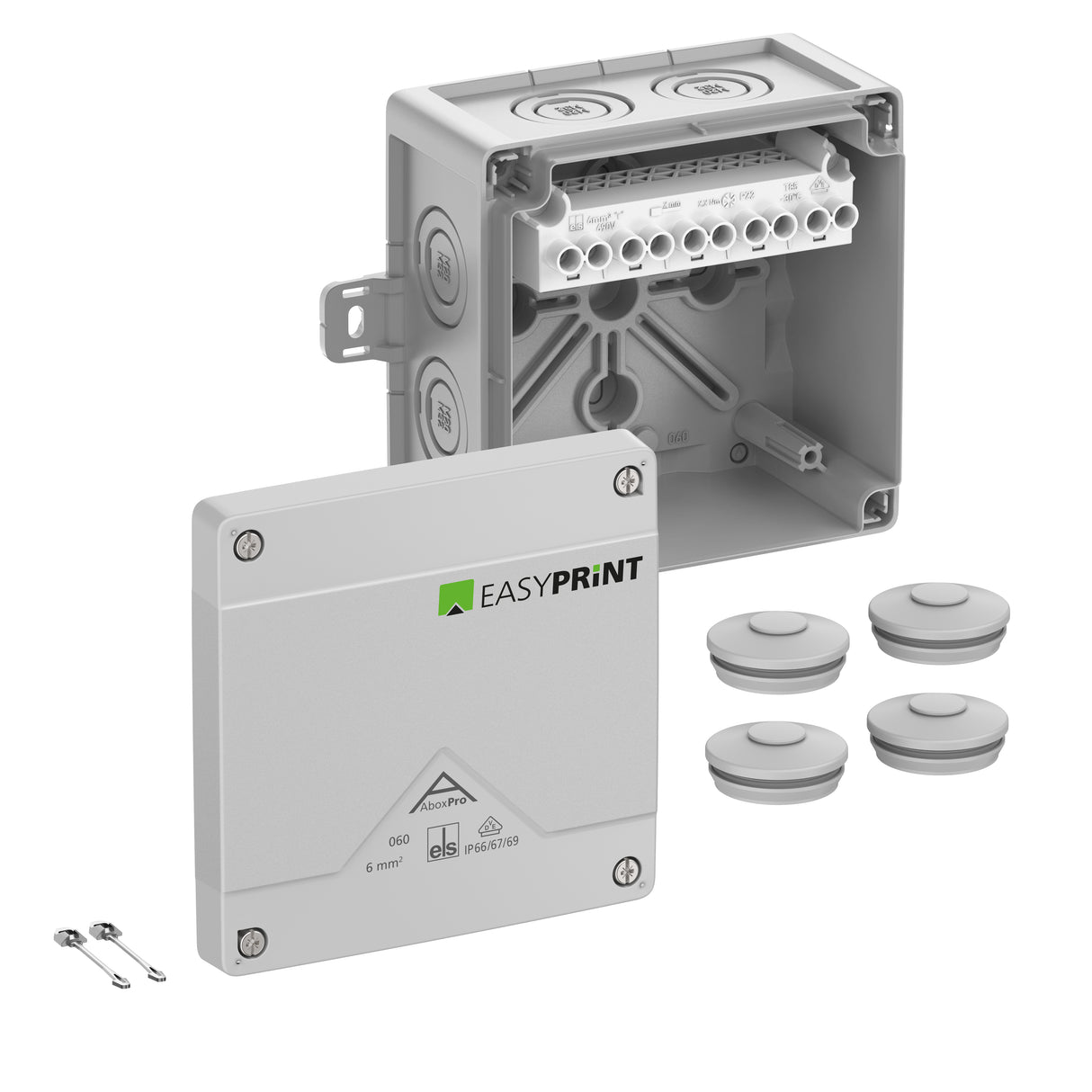 SPELSBERG Abzweigdose IP66/IP67/IP69 Kst Abox Pro 060 AB-6² EasyPrint 6qmm hfr