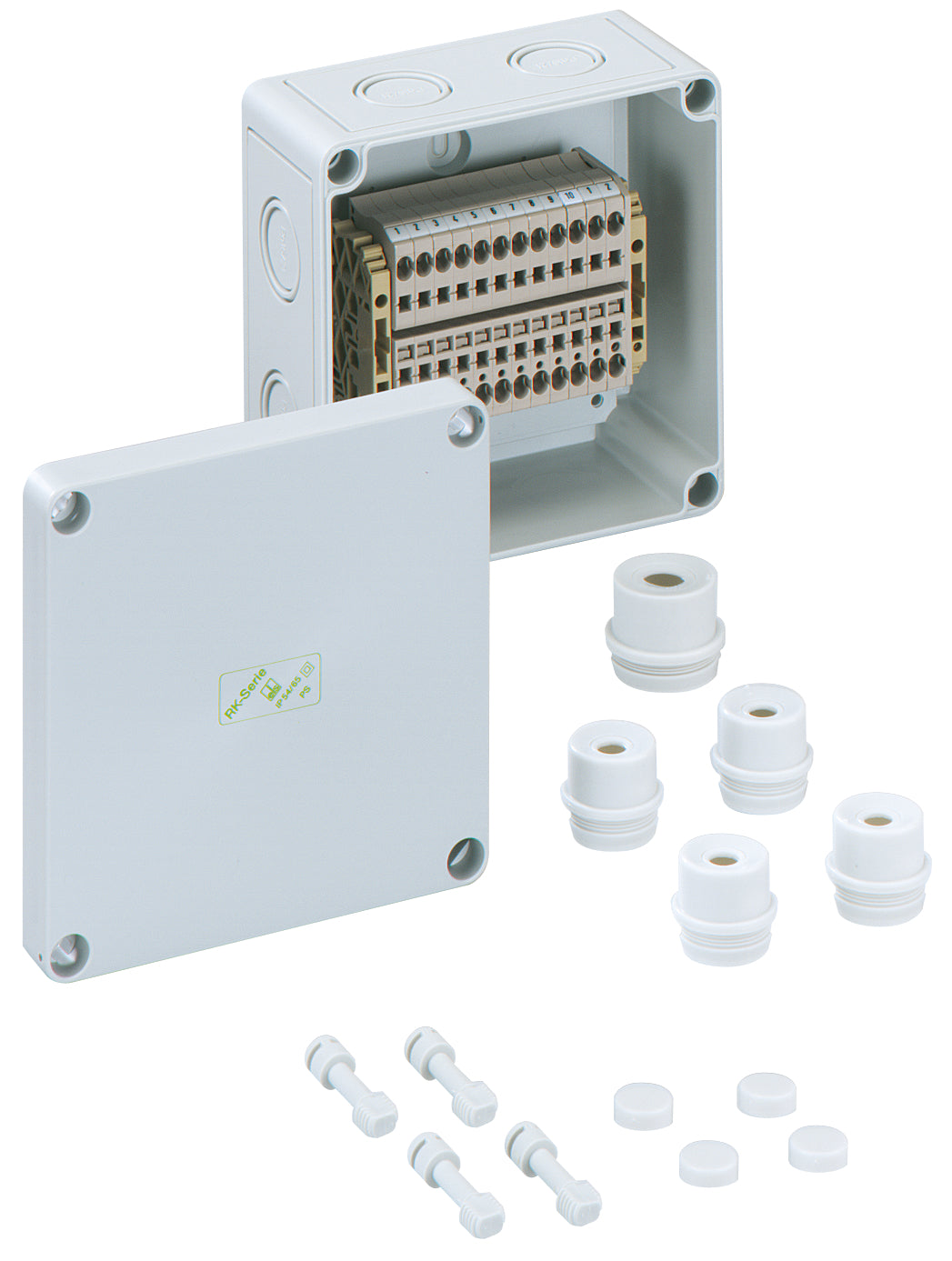 SPELSBERG Klemmenkasten 4qmm 12f Kst AP RKi 4/12 SL-12x4² 130x130x75mm AnbMögl