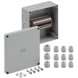 SPELSBERG Abzweigdose Klemme IP66 4qmm RK 4/18-18x4² 180x182x90mm quadrat Kst