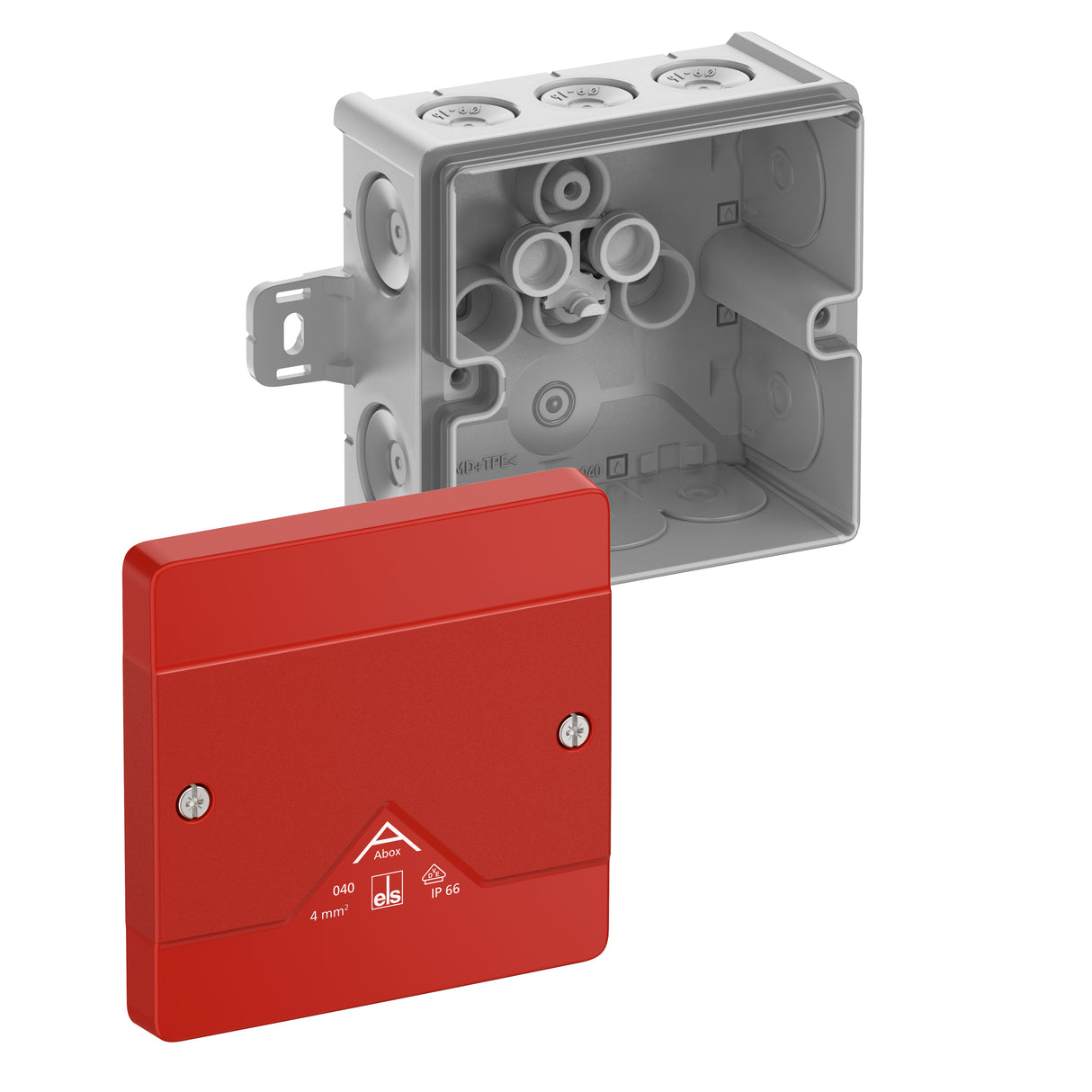 SPELSBERG Abzweigkasten 102x102mm Kst rt Abox 040 AB-L/SB IP66 IK07 hfr