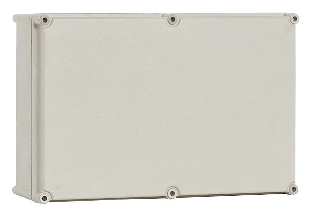 Polyester Gehäuse mit PC-Deckel, grau, 270x180x141mm