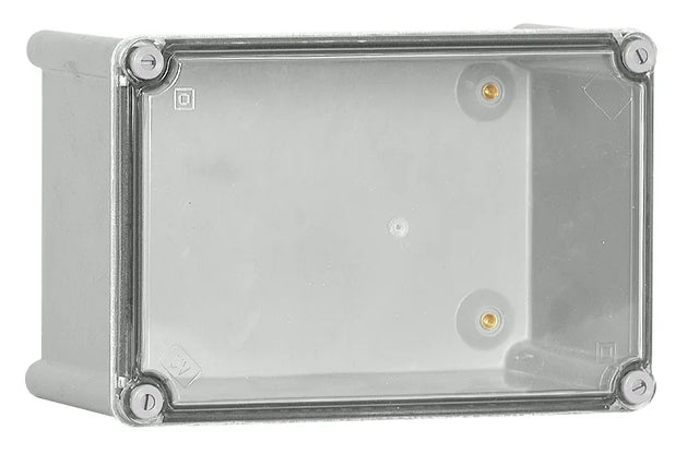 Polyester Gehäuse mit transparenten PC-Deckel, 270x180x141mm