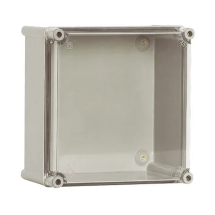 Polyester Gehäuse mit transparenten PC-Deckel, 360x360x171mm