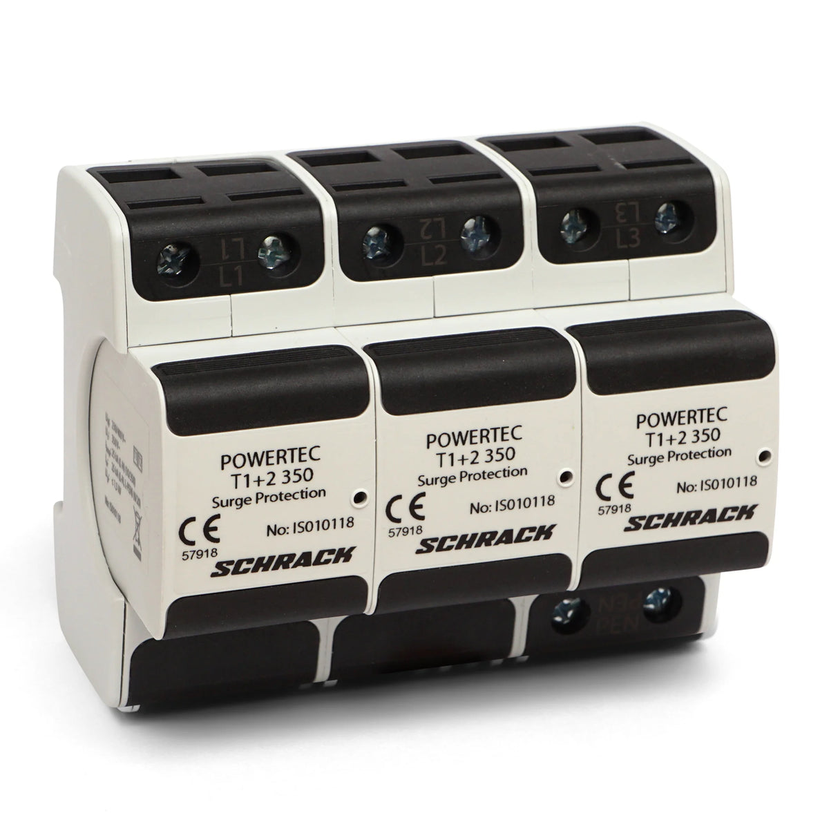 POWERTEC P 25kA + H, 3+0 TNC - 350V, T1/2, steckbar