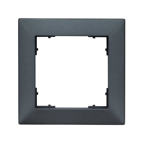 Rahmen 55x55mm, 1-fach, anthrazit (10er-Pack)