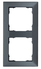 Rahmen 55x55mm, 2-fach, anthrazit (10er-Pack)