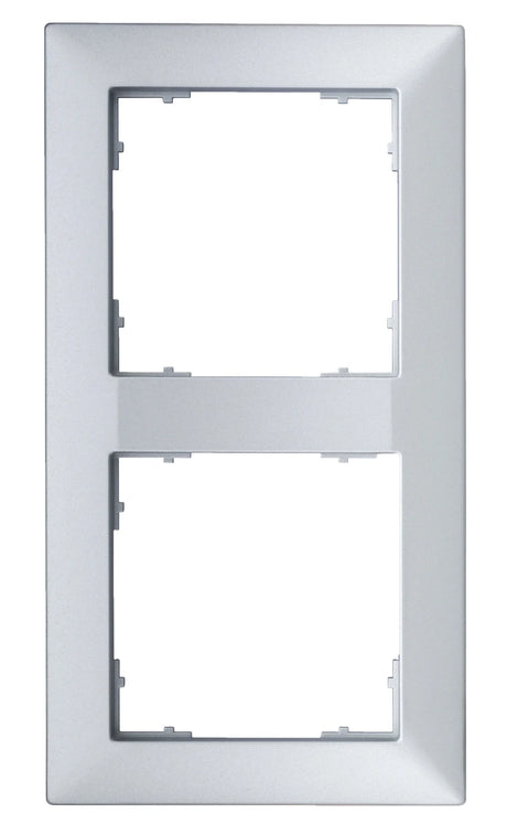 Rahmen 55x55mm, 2-fach, Silber (10er-Pack)