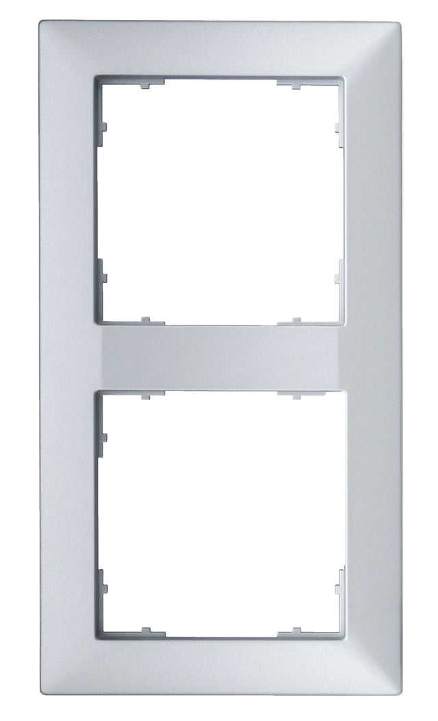 Rahmen 55x55mm, 2-fach, Silber (10er-Pack)