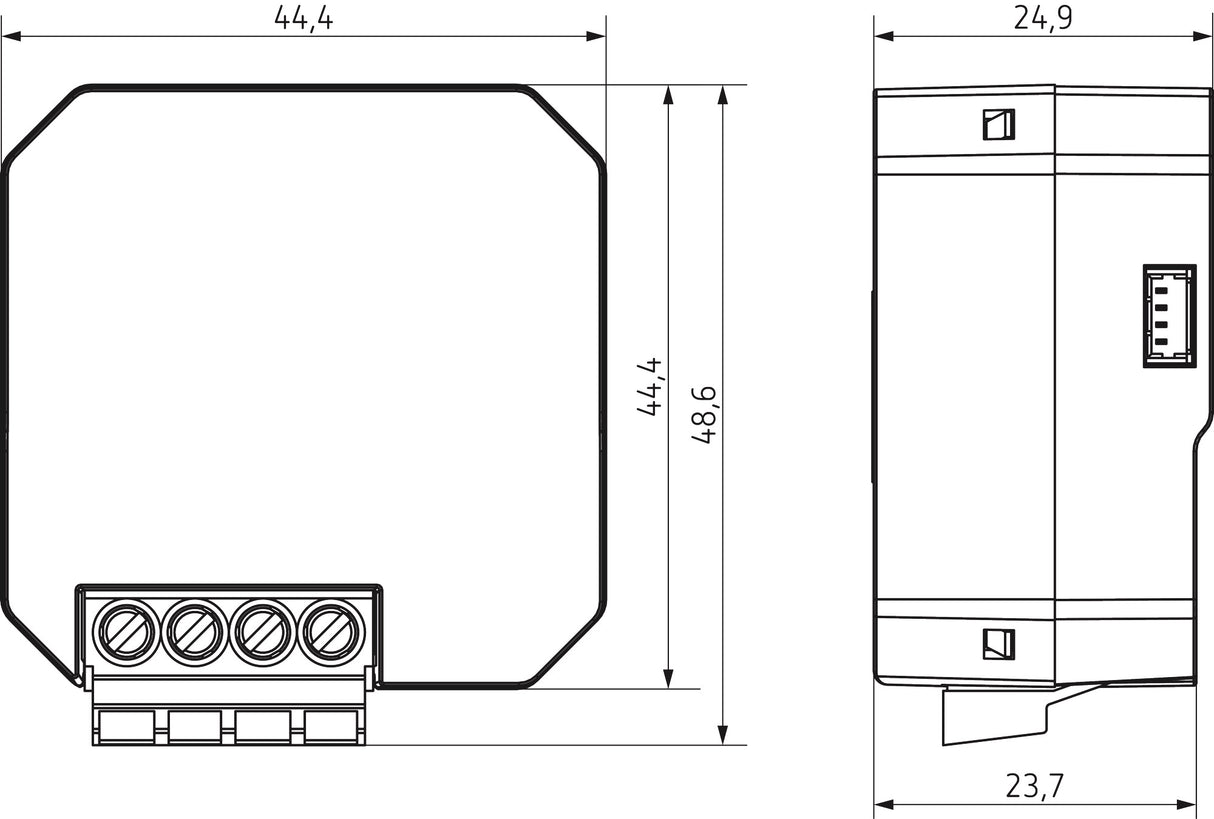THEBEN Binäreingang KNX UP 4f TU 4 S RF KNX Bussystem KNX-RF (Funk)