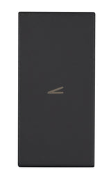 Schalterabdeckung mit Dimmersymbol 1M, schwarz (10er-Pack)