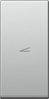 Schalterabdeckung mit Dimmersymbol 1M, silber (10er-Pack)